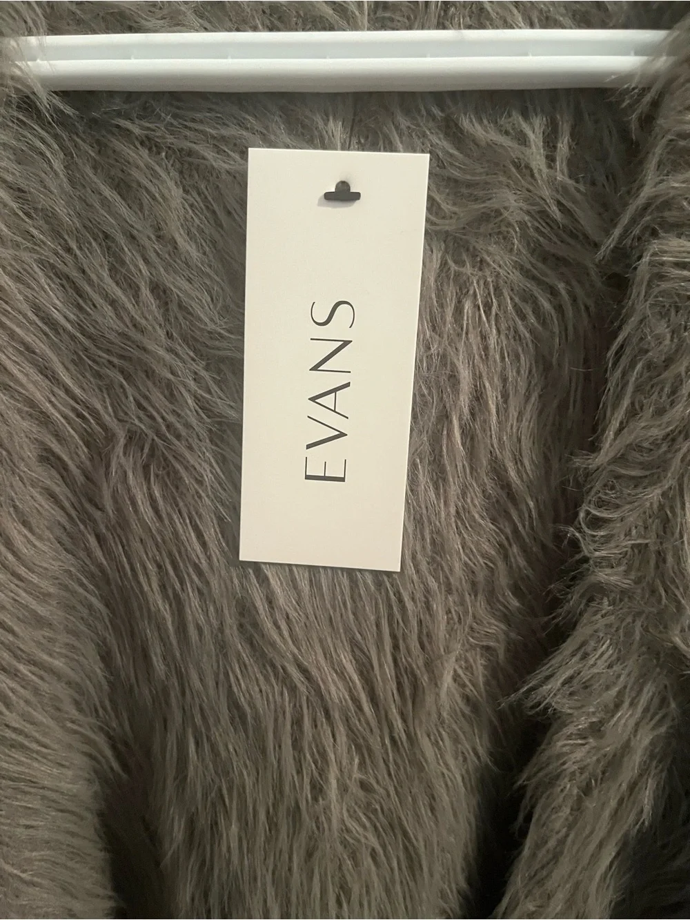 Evans Cardi Melani Feather Women’s Plus UK 18/ US 2X Green Moss Fuzzy Cardigan - Picture 5 of 7